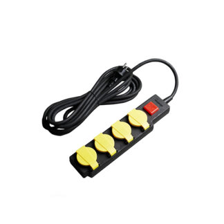 Разклонител 4 Гнезда 5м кабел IP44 + On/Off ключе 7613 Optonica