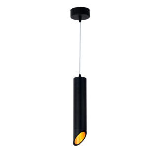 Hanging Fixture Black Body Gold Inner Range GU10 9050 Optonica