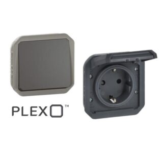 Антрацит механизми Plexo New