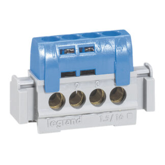 Клема изолирана СИНЯ 4х16mm2 76A 4840 Legrand