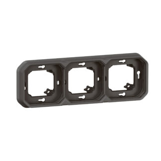 Рамка ТРОЙНА за скрит монтаж цвят Антрацит IP55 69608L Plexo New Legrand