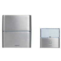 Безжичен звънец с бутон Serenity сив IP54 30 мелодии 94271 Legrand