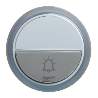 Бутон за безжични звънци Comfort бял IP44 100 метра обхват 94278 Legrand
