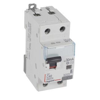 ДТЗ комбинирана DX3 1P+N 40A крива C 30mA тип AC 6kA 2 мод. 411017 Legrand