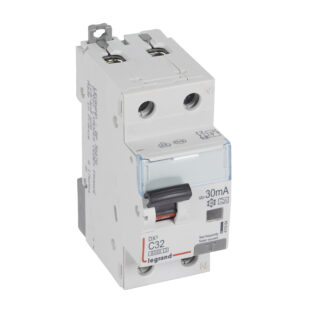 ДТЗ комбинирана DX3 1P+N 32A крива C 30mA тип A 10kA 2 мод. 411064 Legrand