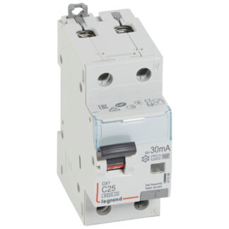 ДТЗ комбинирана DX3 1P+N 25A крива C 30mA тип F 10kA 2 мод. 411096 Legrand