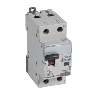 ДТЗ комбинирана DX3 1P+N 20A крива C 30mA тип F 6kA 2 мод. 411106 Legrand