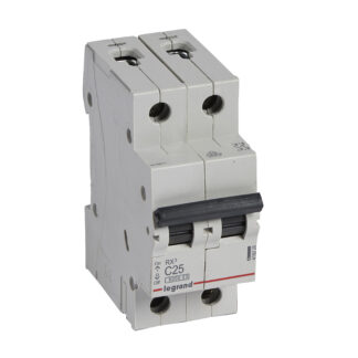 Автоматичен прекъсвач RX3 2P 25A крива С 6kA 419226 Legrand