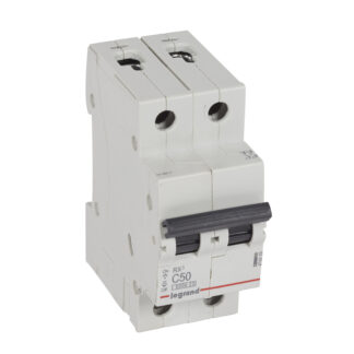 Автоматичен прекъсвач RX3 2P 50A крива С 6kA 419229 Legrand