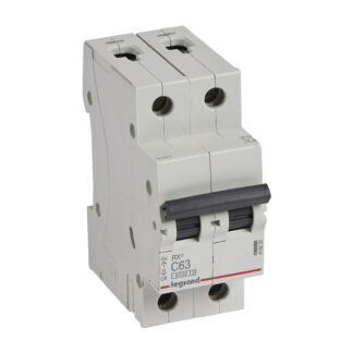 Автоматичен прекъсвач RX3 2P 63A крива С 6kA 419230 Legrand