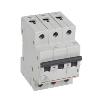 Автоматичен прекъсвач RX3 3P 10A крива С 6kA 419233 Legrand