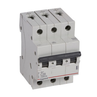 Автоматичен прекъсвач RX3 3P 20A крива С 6kA 419236 Legrand