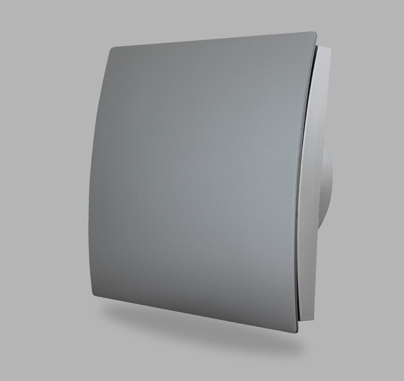 Вентилатор за баня MMP EC 100 с клапа 13w 105m3 29dB 8305 – сив