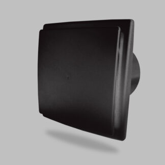 Вентилатор MM OK 100LT Black квадратен с клапа + LED + таймер 13w 100m3 29dB 8091