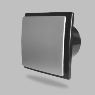 Вентилатор MM OK BI 100 Black/Inox квадратен с клапа 13w 100m3 29dB 3003