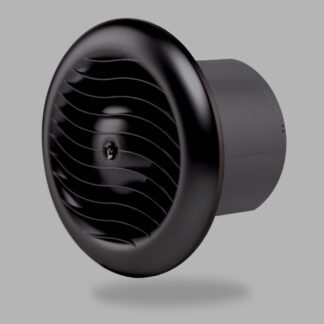 Вентилатор за баня MM VB 100HT Black с клапа + таймер и датчик за влага 17w 105m3 32dB 4536