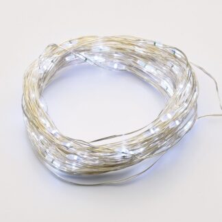 Коледни LED лампички 100 LED 6000K със сребриста медна нишка и таймер 10м IP44 X01100215 Aca Light