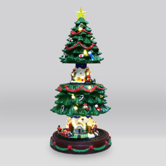 Коледна декоративна елха с движение LED осветление и музика XCVTREE1 Aca Light