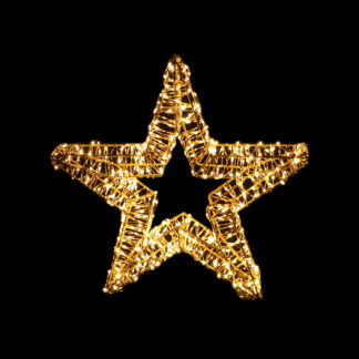 Коледна LED декорация Звезда Златна 50 см 500 LED IP44 XLEDSTAR50 Aca Light