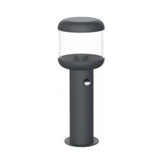 Градинска Лампа 35cm Алуминий+PC E27 IP54 + PIR SENSOR 7428 Optonica