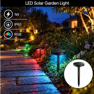 LED Соларна Градинска Лампа RGB 3.2V 90LM IP65 9359 Optonica